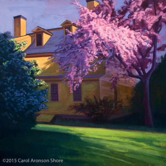 oil painting - Chase House Blossoms in Spring