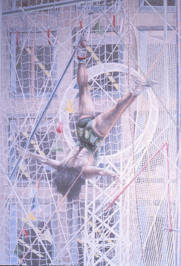 figurative painting - Circus Aerialist #2