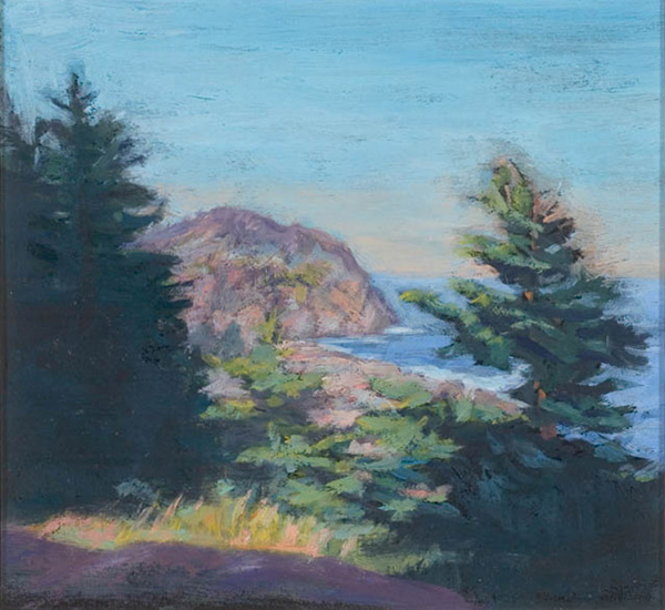 oil on paper - Early Morning at Whitehead