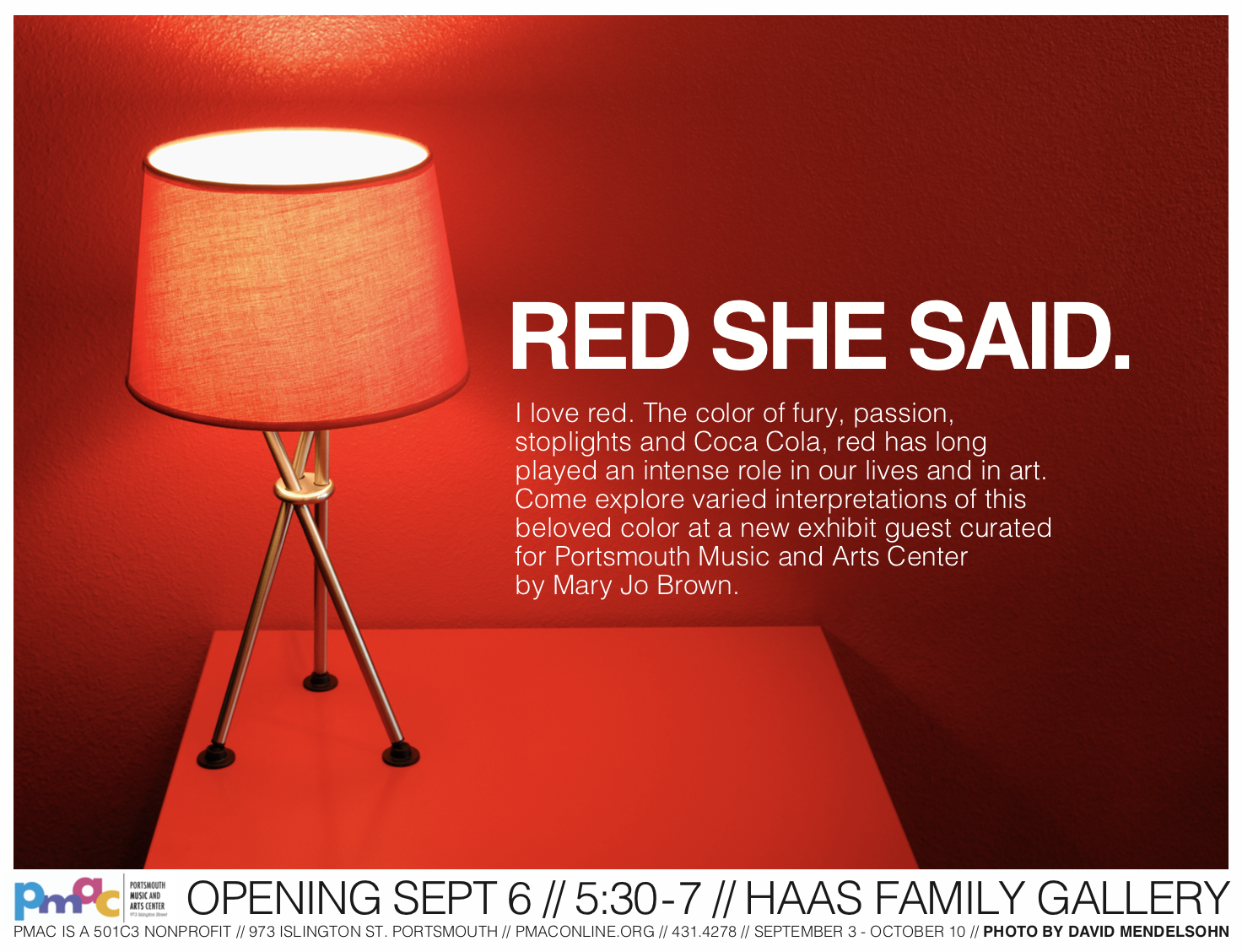 Red She Said - event poster by PMAC