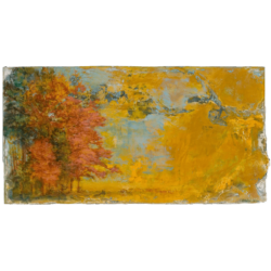 fresco - Fall Trees Against Fading Gold