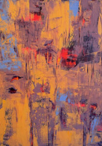 Oil and cold wax on board ~ 24" x 18" Dunes Abstraction #3 - Oil and cold wax on board