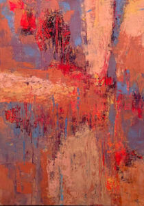 Oil and cold wax on board ~ 24" x 18" Dunes Abstraction #4